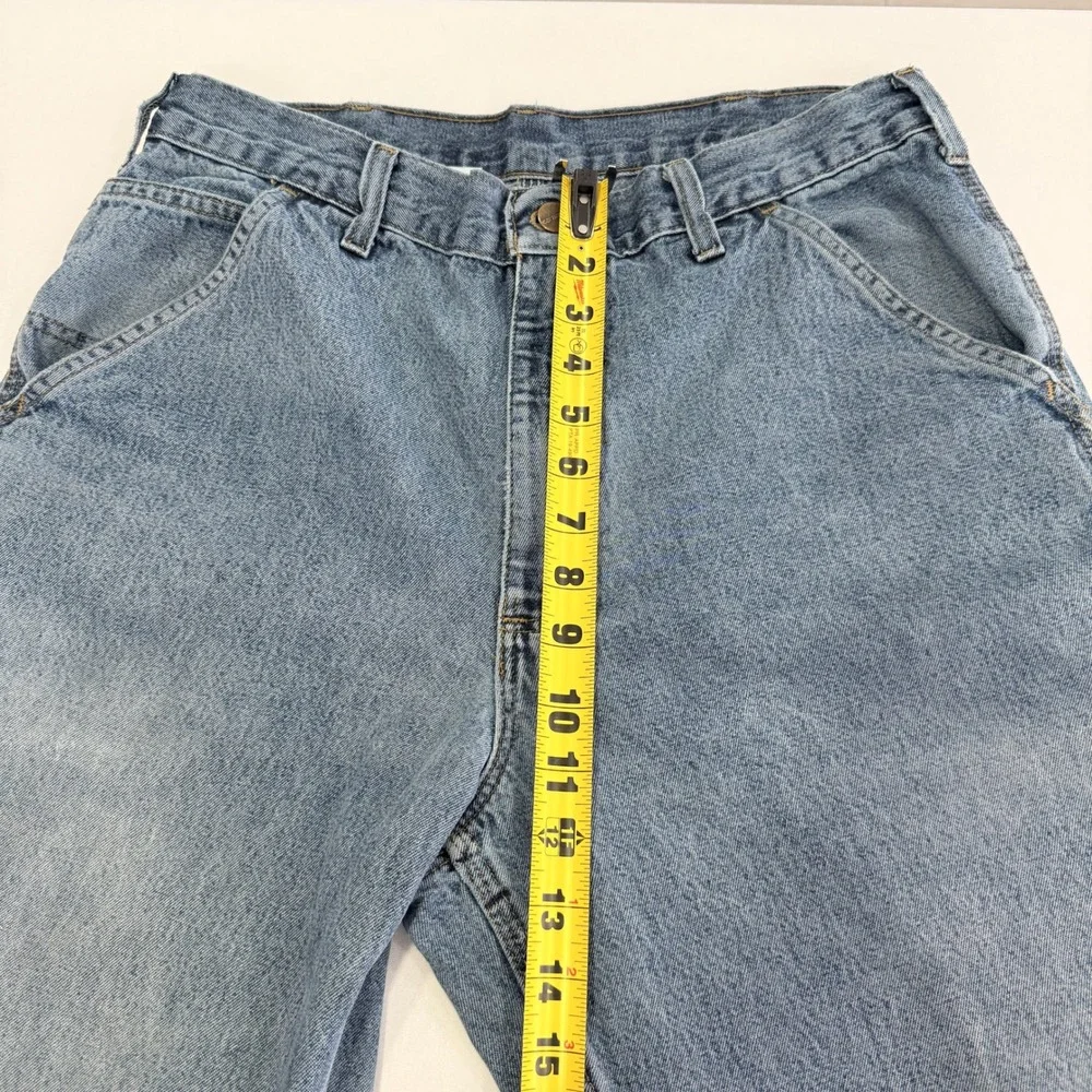 Carhartt Carpenter Jeans Mens 32x34 Blue Good Utility Workwear Denim B11 DST